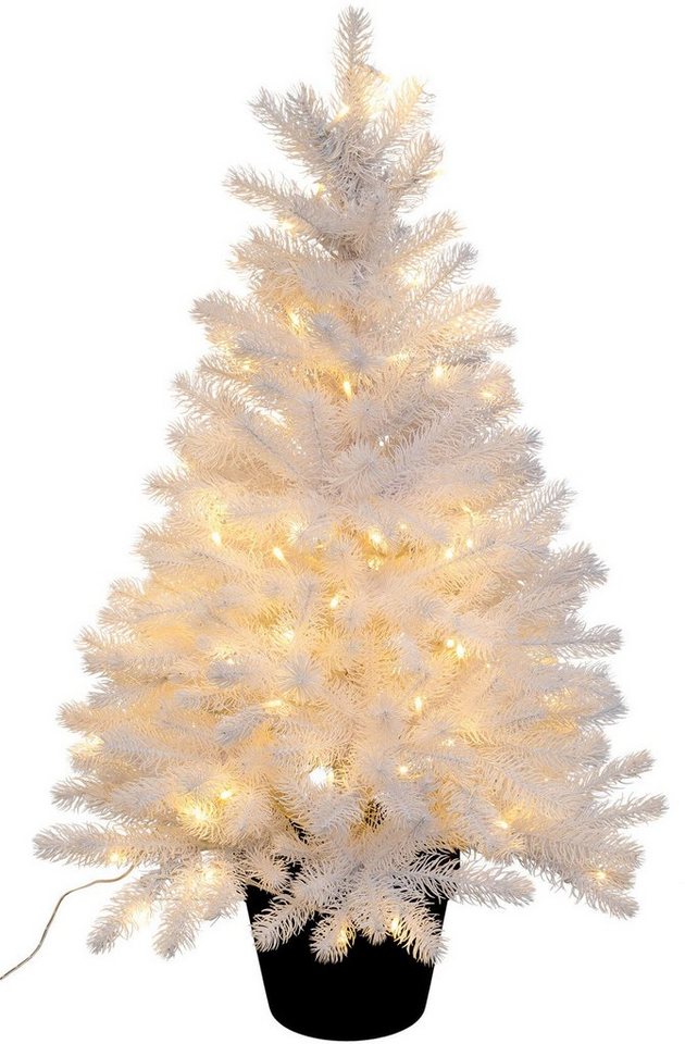 Creativ light Künstlicher Weihnachtsbaum Weihnachtsdeko, künstlicher Christbaum, Tannenbaum, Im Topf von Creativ light