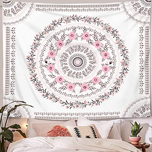 Creperture Bohemian Tapisserie Wandbehang, 150 X 130cm Baumwolle Mandala Wandteppich Wandbehang Wanddekor Decke für Schlafzimmer Wohnheim von Creperture