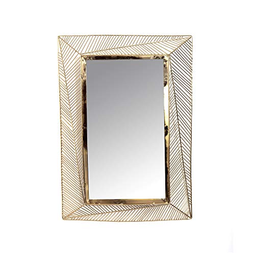 Cribel Spiegel aus Metall vergoldet rechteckig Höhe 79 cm von Cribel