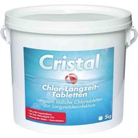 Cristal 1136585 Chlor-Langzeit-Tabletten 200 g, 5kg Eimer 1St. von Cristal