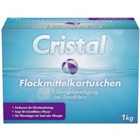 Cristal 1195304 Flockmittelkartuschen 1 kg, Inhalt: 8 Stück 8St. von Cristal