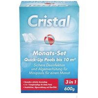 Cristal 1199810 Monats-Set Chlor bis 10 m³, 4 x 150g 1St. von Cristal