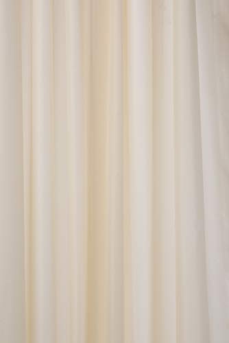 Croydex, elfenbeinfarben Luxus-Duschvorhang, Polyester, 1800 x 1800mm von Croydex