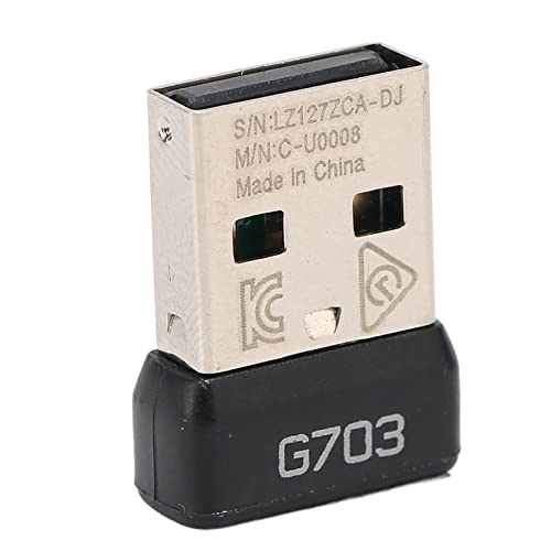 Cryfokt USB-Mausempfänger, Einfache Bedienung ABS-Material Ersatz-Mausempfängersignalstabilität für G703 von Cryfokt