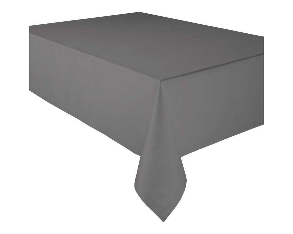 Curt Bauer Tischdecke Tischwäsche-Satin Gent platin 130 cm x 275 cm von Curt Bauer