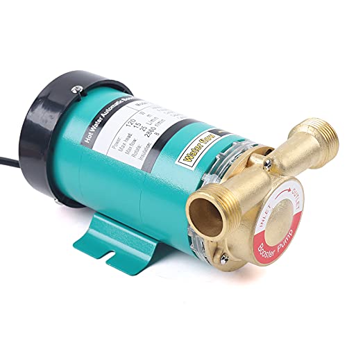 230V 120W Booster Pumpe Druckerhöhungspumpe Automatischer Heiß-Kaltwasser-Druckpumpe 25L/min für Haus und Garten Warmwasser Umwälzpumpe von Cutycaty
