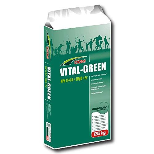 CUXIN DCM Rasendünger Profi Vital Green 25 kg Frühjahrsdünger organisch gute Wirkung von Cuxin