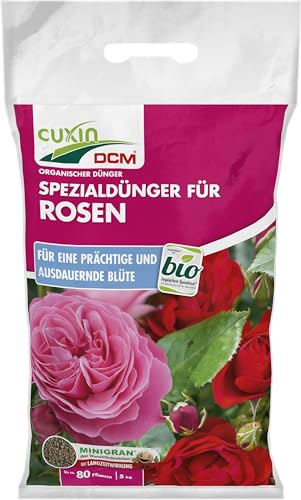 CUXIN DCM Spezialdünger für Rosen & Blumen - Spezialdünger - Mit MINIGRAN® TECHNOLOGY - Rosendünger - Bio - organischer Dünger - 5 kg… von CUXIN