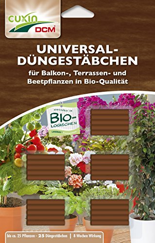 CUXIN DCM UNIVERSAL-Düngestäbchen für Balkon-, Terrassen- und Beetpflanzen von Cuxin