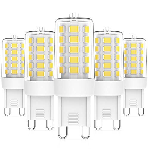 Cxyemt G9 LED Dimmbar Lampen 3W Ersatz für 20W 28W 33W 40W Halogenlampen, Neutralweiß 4000K G9 Led Leuchtmittel, Kein Flackern, AC220-240V, 360 Grad Abstrahlwinkel G9 LED Birnen Glühbirnen, 5er Pack von Cxyemt