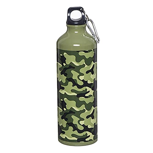 D'CASA Trinkflasche aus Aluminium, 770 ml, Camouflage von D'CASA
