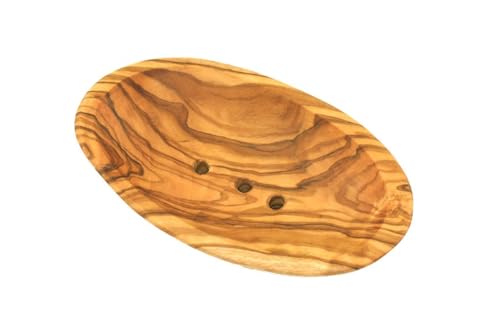 D.O.M.® Seifenschale aus Olivenholz in 3 Größen (Länge ca. 12 cm (Klein)) von D.O.M. Die Olivenholz Manufaktur