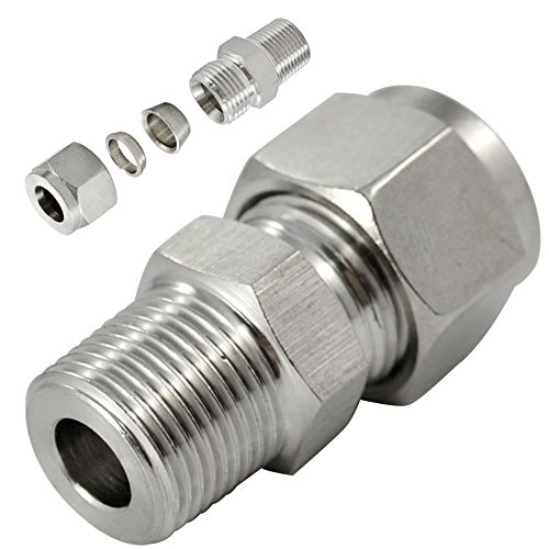 1/8" BSPT x 4MM Schneidringverschraubung Klemmringverschraubung TAP SS304Neu von DAN SPEED