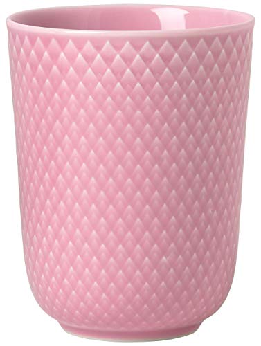 Lyngby Porcelæn Becher 33 cl Rhombe Color Mix & Match für Tee und Kaffee, rosa von DANMARK LYNGBY