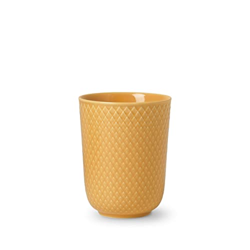 Lyngby Porcelæn Becher 33 cl Rhombe Color Mix & Match für Tee und Kaffee, gelb von DANMARK LYNGBY