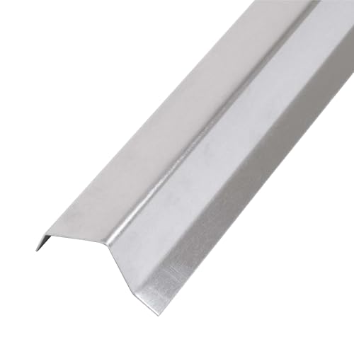 DAPRONA Dachblech Ortgangblech Giebelblech 25mm, 2m Silber Dacheindeckung Alublech für Flachdach und Steildach geeignet von DAPRONA