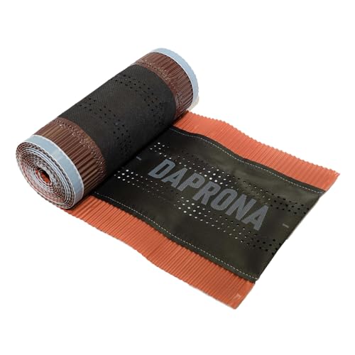 DAPRONA Firstband, Firstrolle Alu Super Vent 5m Rot 4 Rollen, 390mm, Rollfirst für eine optimale Dachfirst Abdeckung, Super Butylkleber von DAPRONA