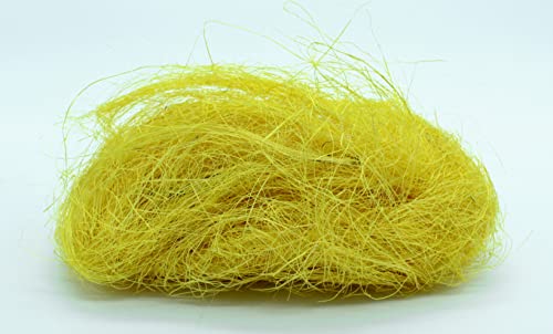 Kunstgras Paket 10 Stück Deko-Gras Ostergras Füllmaterial DIY Holzwolle Dekomaterial gelb von DARO DEKO