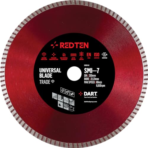 DART Red Ten SMI-7 Diamantklinge, 115 mm x 22,23 B, 3 Stück von DART