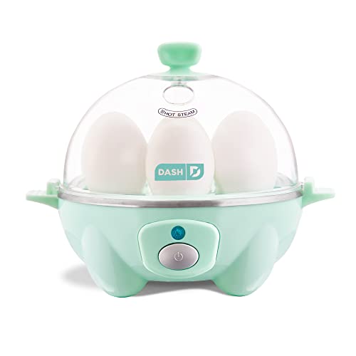 Aduoke DEC005AQ Rapid Egg Cooker: Elektrischer Eierkocher für 6, pochierte Eier, Rührei oder Omeletts mit automatischer Abschaltfunktion, Kunststoff, Aqua von DASH