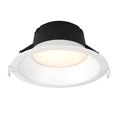 DAWALIGHT Einbaustrahler LED 3000K Warmweiß 21W Einbauspots 8 Inch Einbauleuchte Rund Downlight Lampe Deckenspots für Innen Küche Wohnzimmer Schlafzimmer Kleiderschrank, Weiß von DAWALIGHT