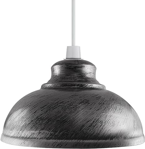 Moderne Retro Lichttöne, Industrielle Alle Gebogenen Metall Lampe, Anti-Elektrisch 40mm E27 Vintage Lampenschirm für Küche, Wohnzimmer, Schlafzimmer - 29 x 29 x 17 cm von DC Voltage