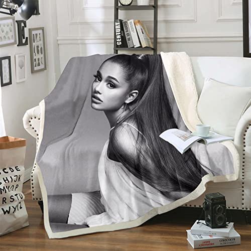 DDONVG Decke Ariana Grande Kuscheldecke Blanket 3D Druckt Wohndecke Sofadecke Couchdecke Tagesdecke, Für Erwachsene Und Kinder (14,100 X 140 cm) von DDONVG