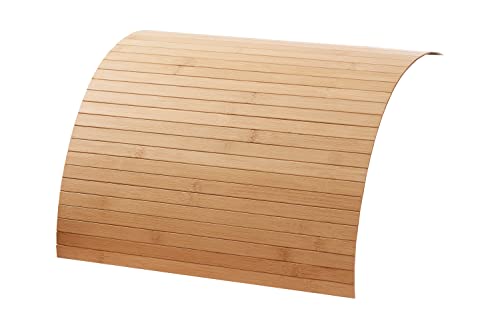 DE-COmmerce® Couchablage aus Bambus Nature 20 x 40 cm, Sofatablett, Couchtablett, Armlehne, Getränkehalter, Flexablage von DE-COmmerce