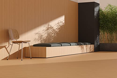 Fertigparkett aus Bambus massiv FLEXBAMBOO Rollenware Bodenbelag Parkett rutschfest Meterware Wohnzimmer Schlafzimmer Küche - 2 m Breite karbonisiert /versiegelt (auf EcoBack- Rücken) 50x200 cm von DE-COmmerce