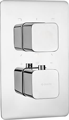 DEANTE BXY_0ECT Wasserhahnpaneel für den Thermostatmischer Unterputz BOX, Verchromt von DEANTE