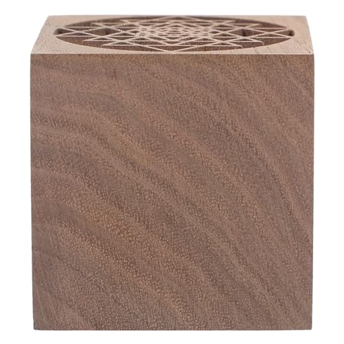 DEARMAMY Diffusor Für Ätherische Öle Aus Holz Diffusor Aus Natürlichem Walnussholz Aromadiffusor Im Sterndesign Kleiner Runder Diffusor Für Heimbüros Autos Yoga-Duft Duft B von DEARMAMY