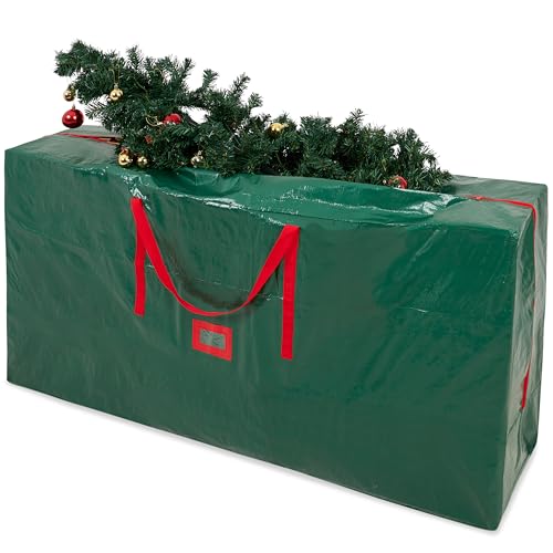 Weihnachtsbaum Lagerung Christmas Tree Aufbewahrungstasche mit Reißverschluss & Tragegriff, Tannenbaum Boxen Aufbewahrung (Grün 160 cm) von DECO EXPRESS