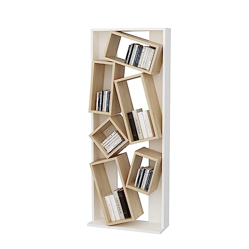Decorotika - Carmen Geometric Design Bookcase Bookshelf Shelving Unit von DECOROTIKA