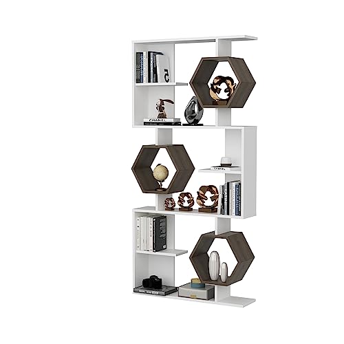 Decorotika - Darla Bookcase Bookshelf Shelving Unit Display Unit von DECOROTIKA