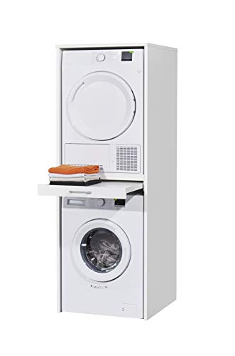DEINE TANTE EMMA WASHTOWER 1 Weiß 70-181-17 Putzschrank Waschmaschine Trockner Mehrzweck Hauswirtschaftsraum von DEINE TANTE EMMA