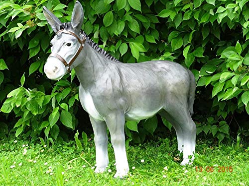 XL Premium Esel 100cm lebensgross Garten Deko Figur inkl. Spedition von DEKO VERTRIEB BAYERN