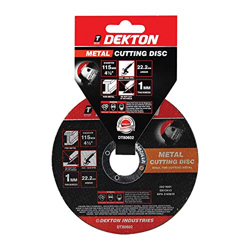 DEKTON DT80602 115 mm Trennscheibe Metall ultradünn flach von DEKTON