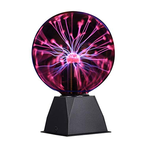 DELIPOP 6 Zoll Magische Plasmakugel, Globe Sphere Light Berührungs- und Schallempfindliche Plasma Ball Elektrostatische Kugel, 220V, Rotlicht von DELIPOP