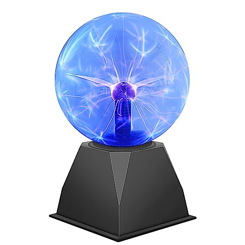 6 Zoll Magische Plasmakugel, Elektrostatische Kugel Berührungsempfindliche Blitzkugel, Physik Blitzlicht Plasmalampe Sphäre, Globe Sphere Light, Touch Sensitive Lampe, Blinkende Pädagogisches Spi von DELIPOP