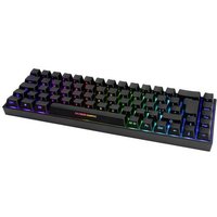 DELTACO GAMING DK440R Kabellos, Bluetooth®, Kabelgebunden Gaming-Tastatur Deutsch, QWERTZ Schwarz B von DELTACO GAMING