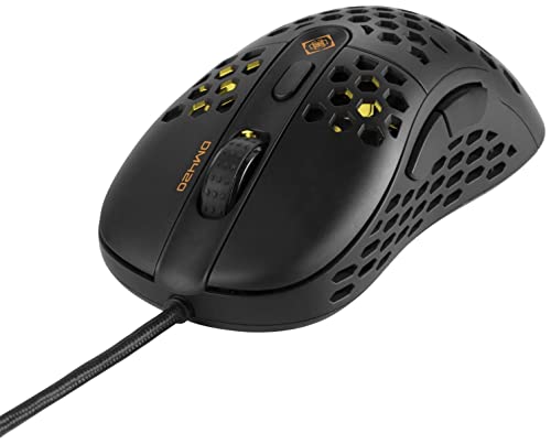 DELTACO GAMING DM420 Gaming-Maus Kabelgebunden Optisch Schwarz 6 Tasten 400 DPI, 800 DPI, 1200 DPI, von DELTACO GAMING