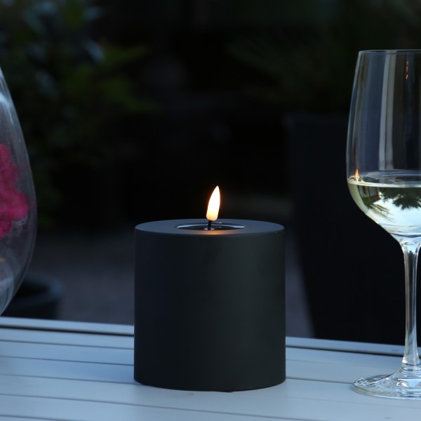 LED Stumpenkerze MIA - Kunststoff - realistische 3D Flamme - H: 10c... von DELUXE Homeart