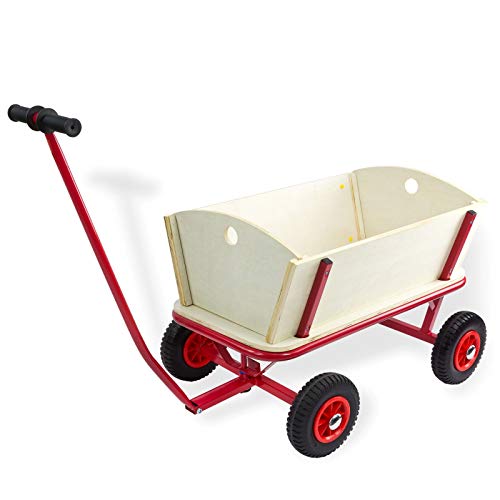 Holz Handwagen Handkarre Bollerwagen Transportwagen L 725 FUN mit PU Bereifung von DEMA