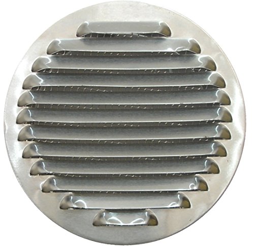 Runde Abdeckung aus Aluminium mit Netz, Abluftrohr-Luftauslass für Dunstabzugshaube, Dunstabzugshauben-Luftdiffusor mit Netz. (Dia: 15 cm) von DEMLOU
