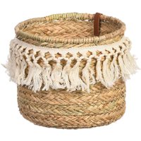 Korb FRINGES ca.D23xH23cm, natur von DEPOT