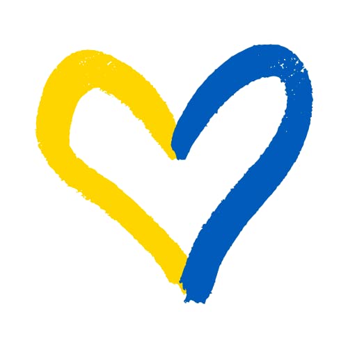 6st Premium Aufkleber Friedenstaube Ukraine Frieden Stand with Ukraine Fahne Autoaufkleber Peace Flagge no war Sticker für Auto Handy Laptop (Design 7) von DER WERBEMARKT