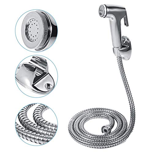 DEWIN Handbrause, Multifunktionales Hand Toilettenspritzgerät Kit, ABS Wandmontage Duschkopf für persönliche Hygiene und Bettpfannen WC Spray von DEWIN