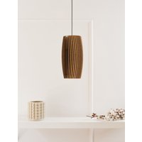 Holz Pendelleuchte | Deckenleuchte Dezaart Mid Century Modern Kronleuchter Moderner Hängelampe Beleuchtung von DEZAART