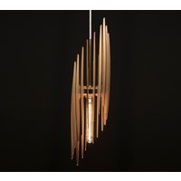 Holz Pendelleuchte | Leuchte Aus Deckenleuchte Lampenschirm Moderner Kronleuchter Beleuchtung von DEZAART