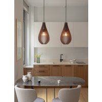 Raffinierte Einfachheit Mid-Century Modern Holz Pendelleuchte - Perfekt Für Jeden Raum Lass Dich Von Der Einfachheit Inspirieren von DEZAART